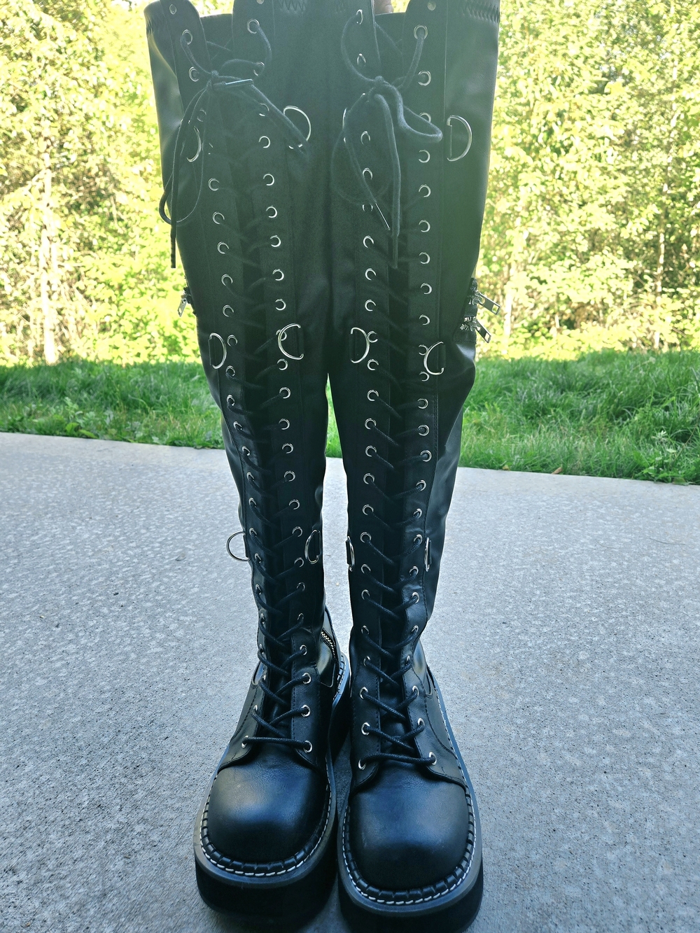 Brand New Lace Up Goth Boots